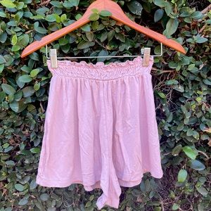 ASOS Soft Pink Elastic Waist Shorts